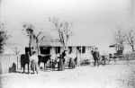 Heinrich Voigt family in front of home